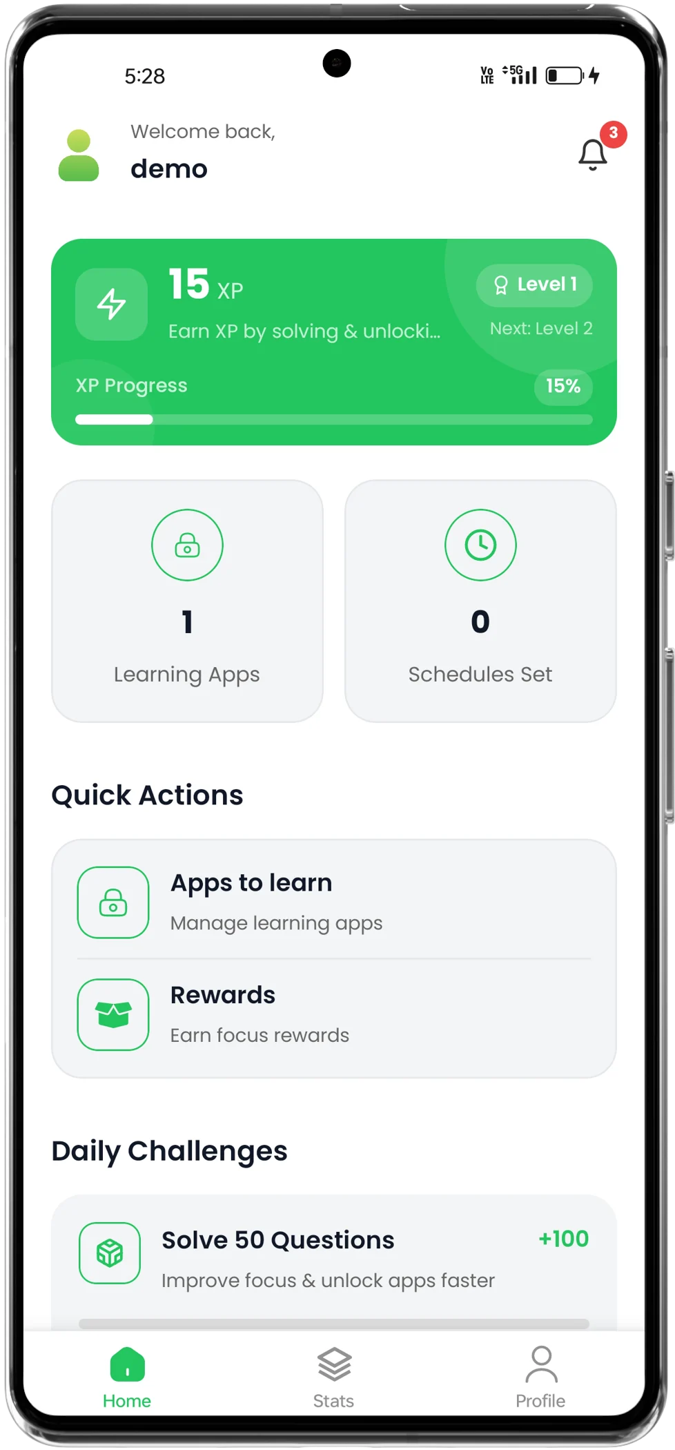 ScreenToSkill Challenge Interface Mockup