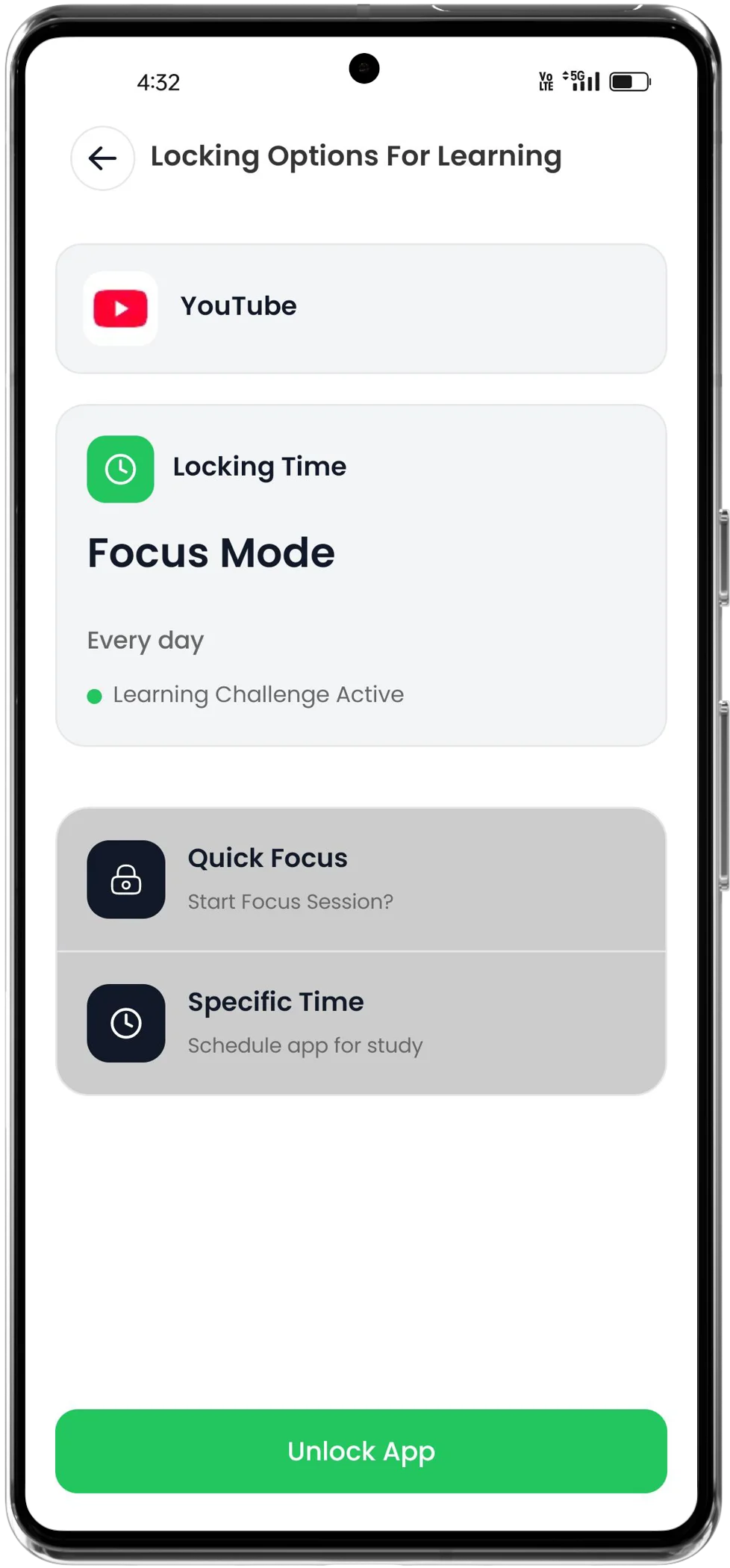 Set Focus & Time Locks